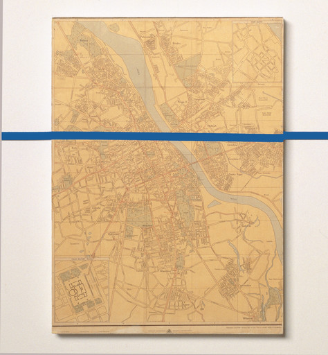 Edward Krasiński. Map of Warsaw. 1972