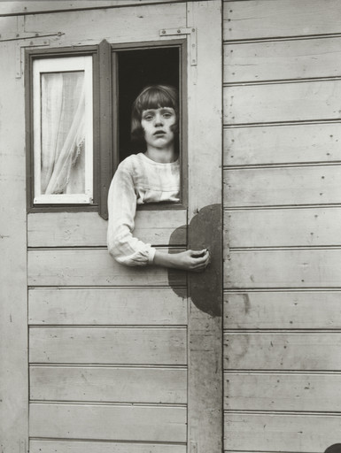 August Sander. Girl in Fairground Caravan. 1926-32