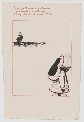 Raymond Pettibon. No Title (In my youth...). 1994
