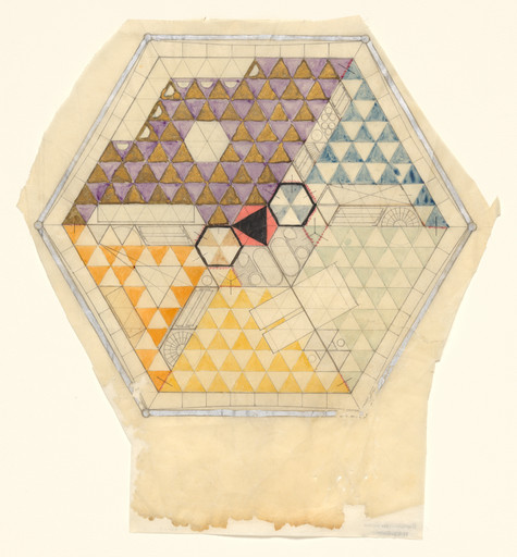 R. Buckminster Fuller. Dymaxion House project (Plan). c. 1927