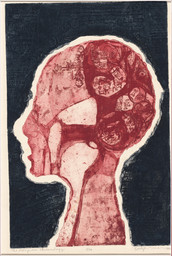 Betye Saar. The Man from Phrenology. 1965
