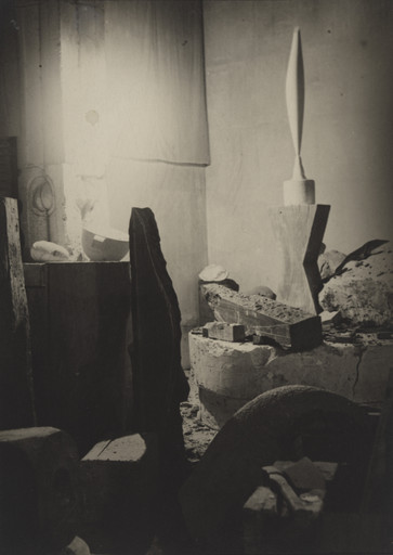 Constantin Brancusi. Untitled (View of the Studio with Bird in Space). 1923