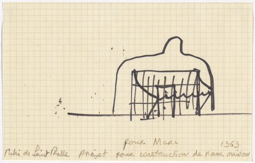 Niki de Saint Phalle. Plan for Construction of Nana Maison (Projet pour construction de Nana maison). 1969
