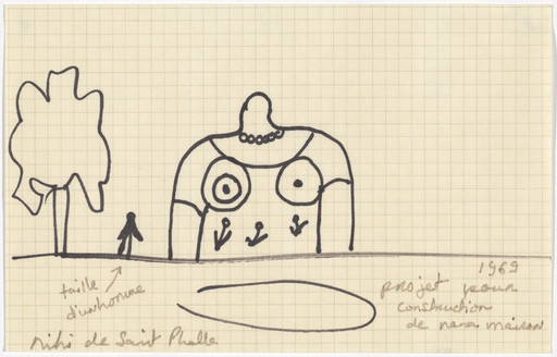 Niki de Saint Phalle. Plan for Construction of Nana Maison (Projet pour construction de Nana maison). 1969