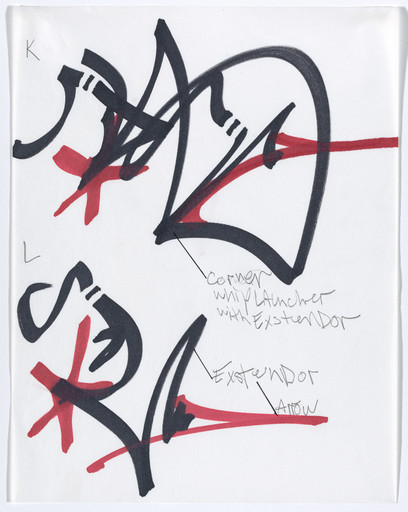 Rammellzee. Alphabet. c. 1986
