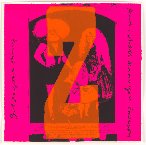 Corita Kent (Sister Mary Corita). Z do your thing from circus alphabet. 1968