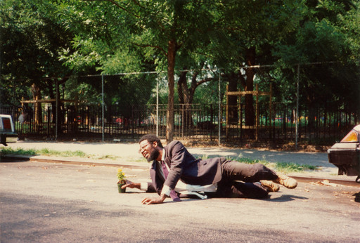 Pope.L. How Much is that Nigger in the Window a.k.a. Tompkins Square Crawl. 1991