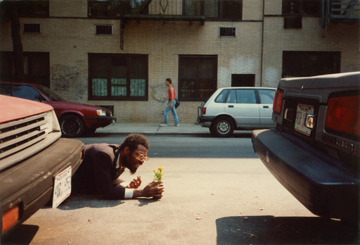 Pope.L. How Much is that Nigger in the Window a.k.a. Tompkins Square Crawl. 1991
