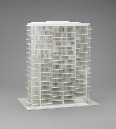 Frédéric Druot, Anne Lacaton, Jean Philippe Vassal. Tour Bois-le-Prêtre, Paris, France (Model after transformation). 2008