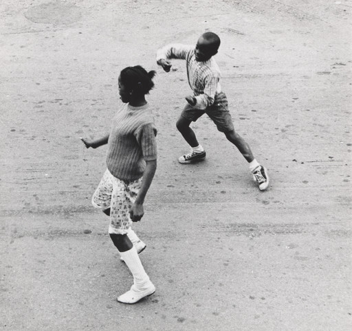 Joanne Leonard. Dancing Seen from Joanne's Second Story, West Oakland, CA. c. 1967