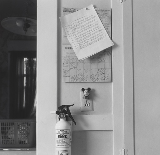 Joanne Leonard. Memo Center with Mickey Mouse Light, Joanne's Home, Berkeley, CA. c. 1975-76