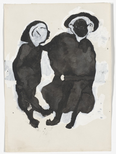 Kamala Ibrahim Ishag. Father and Daughter from Figures and Spirits. 1972