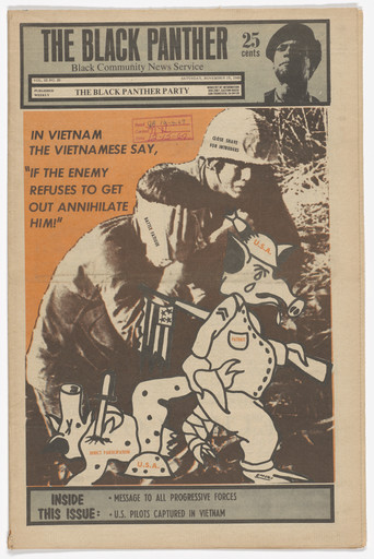 Emory Douglas. The Black Panther Newspaper, vol. 3, no. 30 (In Vietnam the Vietnamese say). 1969