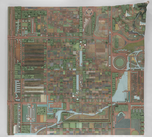 Frank Lloyd Wright. Broadacre City Project (Model in four sections). 1934–1935