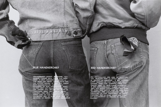 Hal Fischer. Blue Handkerchief, Red Handkerchief. 1977