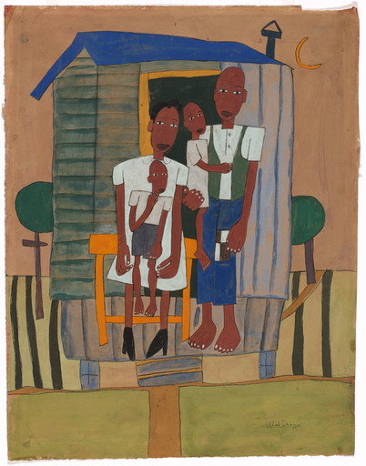 William H. Johnson. Homesteaders. c. 1942