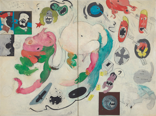 Hervé Télémaque. No Title (The Ugly American). 1962/64