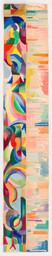 Sonia Delaunay. Sonia Delaunay and Blaise Cendrars. La Prose du Transsibérien et de la petite Jehanne de France (Prose of the Trans-Siberian and of little Joan of France). 1913. 1913