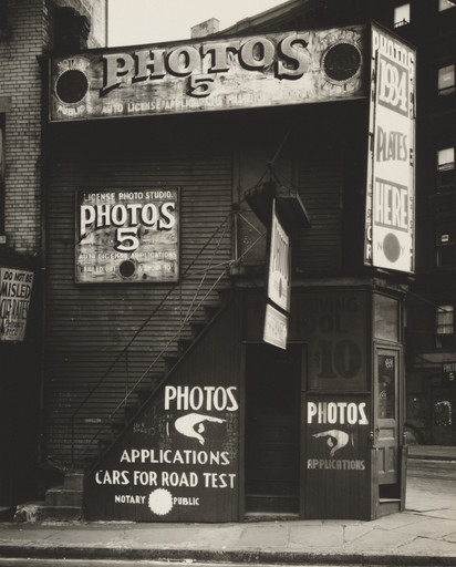 Walker Evans. License Photo Studio, New York. 1934