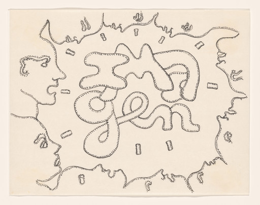 Cecilia Vicuña. Imagen: imán del gen (Image: Magnet of Genes) from the series AMAzone Palabrarmas. 1978