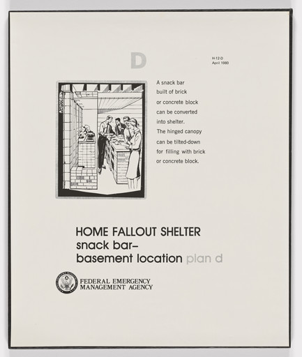 Michael Smith. Government Approved Home Fallout Shelter Snack Bar. 1983/2023