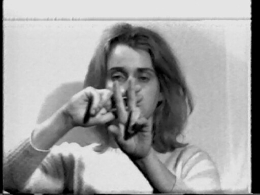VALIE EXPORT. Visual Text: Finger Poem. 1968