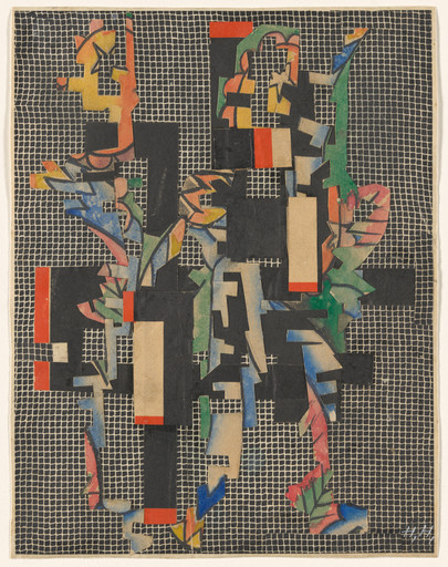 Hannah Höch. Collage II (On Filet Ground) (Collage II [Auf Filetgrund]). c. 1925