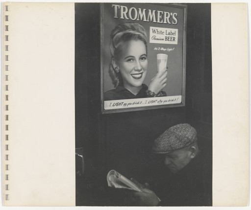 Rudy Burckhardt. Untitled photographs from an untitled album with a sonnet by Edwin Denby. 1946-47
