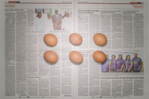 Chow and Lin, Stefen Chow, Huiyi Lin. The Poverty Line (Eggs) (Nigeria). 2010-2020