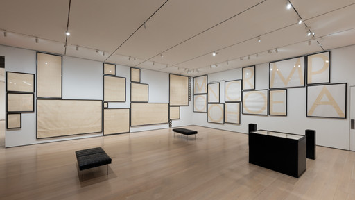 Stephen Prina. Untitled/"The history of modern painting, to label it with a phrase, has been the struggle against the catalogue"--Barnett Newman/(Monochrome Painting, 1988-1989). 1991