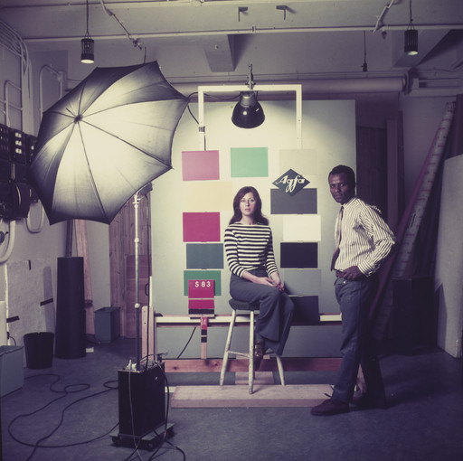 James Barnor. James Barnor at the Studio Agfa-Gevaert Studio Mortsel, Belgium. 1969