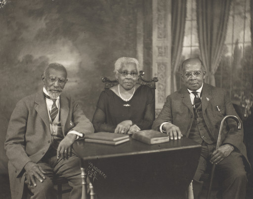 James Van Der Zee. Portrait of two men and a woman. 1931