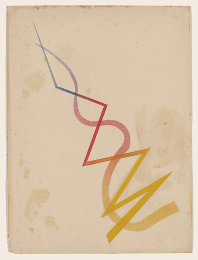 Arieh Sharon. Drawing from Vasily Kandinsky's Bauhaus preliminary course. c. 1929