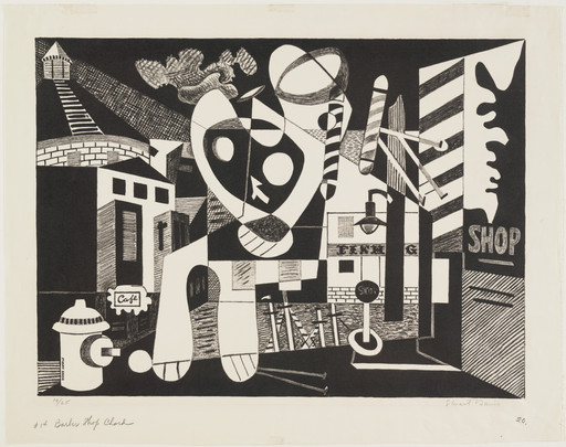 Stuart Davis. Barber Shop Chord. 1931
