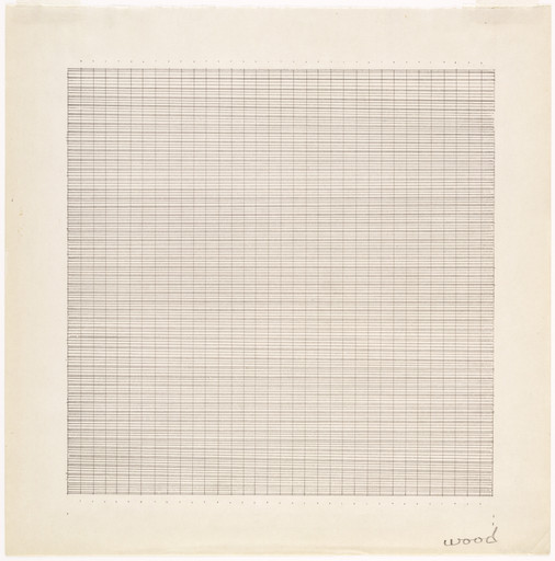 Agnes Martin. Wood. 1964