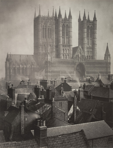 Frederick H. Evans. Lincoln Cathedral: From the Castle. 1898