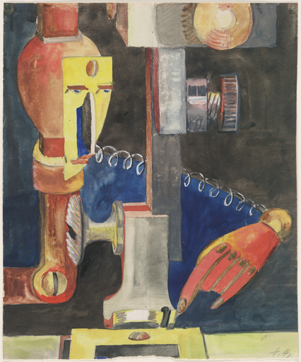 Hannah Höch. Study for Man and Machine (Skizze zu Mensch und Maschine). 1921