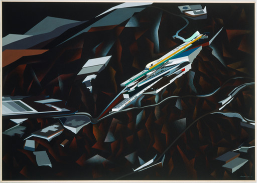 Zaha Hadid. The Peak Project, Hong Kong, China (Exterior perspective). 1991