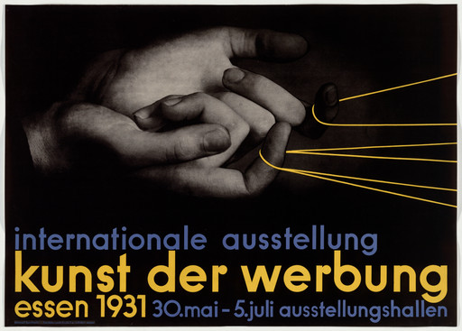 Max Burchartz. Kunst der Werbung (Advertising Art) (Poster for an exhibition in Essen). 1931