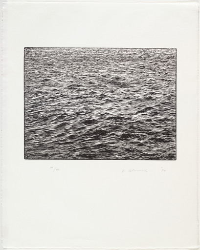 Vija Celmins. Ocean Surface Woodcut 1992. 1992