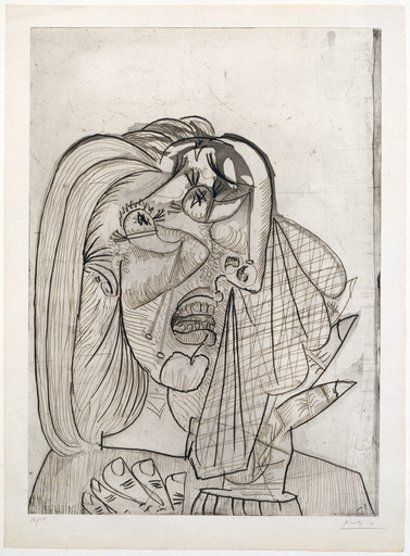 Pablo Picasso. The Weeping Woman, I ( La Femme qui pleure. I ), state III. 1937