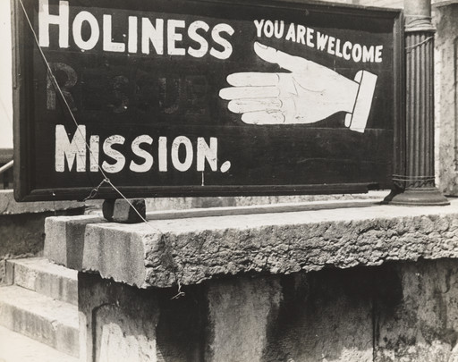 Ben Shahn. Religious Sign in Columbus, Ohio. 1938