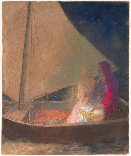 Odilon Redon. The Barque. c. 1902