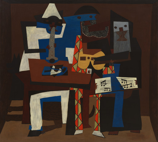 Pablo Picasso. Three Musicians. Fontainebleau, summer 1921