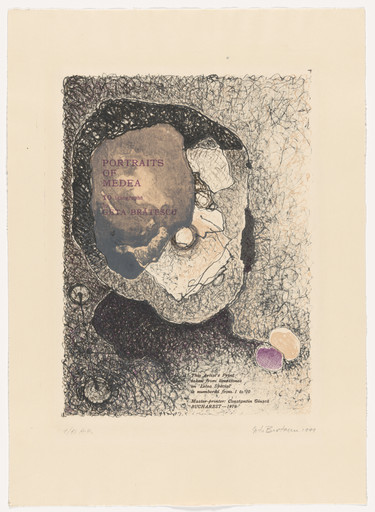 Geta Brătescu. Untitled from the portfolio Portraits of Medea (Portretele Medeei). 1979