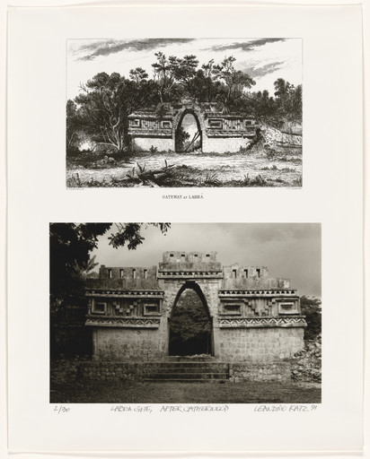 Leandro Katz. Labná Arch, after Catherwood [East Façade]. 1991