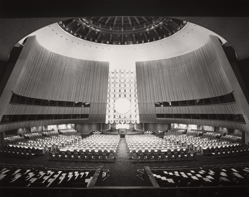 Wallace K. Harrison, Max Abramovitz, Oscar Niemeyer, Le Corbusier (Charles-Édouard Jeanneret), United Nations Headquarters Board of Design, Photograph by Ezra Stoller. United Nations Headquarters, New York, NY. 1953