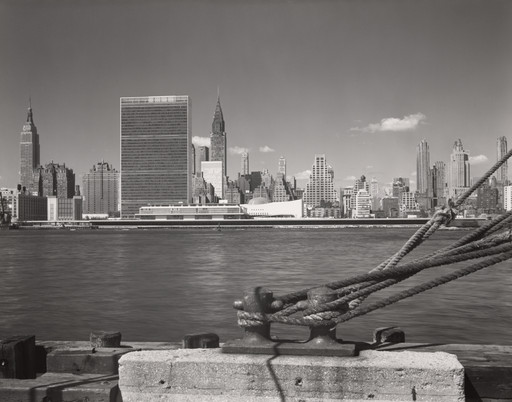Wallace K. Harrison, Max Abramovitz, Oscar Niemeyer, Le Corbusier (Charles-Édouard Jeanneret), United Nations Headquarters Board of Design, Photograph by Ezra Stoller. United Nations Headquarters, New York, NY. 1954