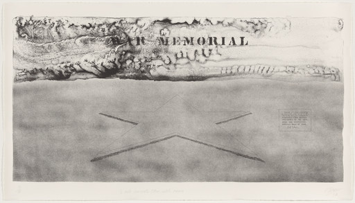 Robert Morris. 1/2 Mile Concrete Star With Names from Five War Memorials. 1970