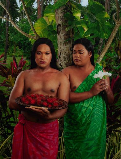 Yuki Kihara. Two Fa'afafine (after Gauguin). 2020
